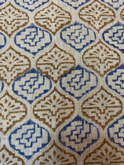 Linen fabric, Fabric by yard, Hand printed fabric, Block Print Fabric, Indian Fabric